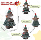 DUQGUHO Cow Christmas Ornaments Xmas Resin Ornament Statue Desk Accessories Christmas Figurines 4 Inch Mini Highland Cow Gifts for Women