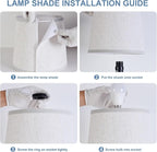 Lamps Set of 2 Modern Farmhouse Table Lamp Bedside Reading Lamps Living Room End Tables Set Lamps for Night Stands Bedroom Night Lamp,High 26.25 Inch,blue,With Fabric Lamp Shade,Bulb Not Included