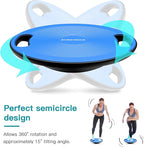 EVERYMILE Wobble Balance Board, Exercise Balance Stability Trainer Portable Balance Board with Handle for Workout Core Trainer Physical Therapy & Gym No-Skid Surface