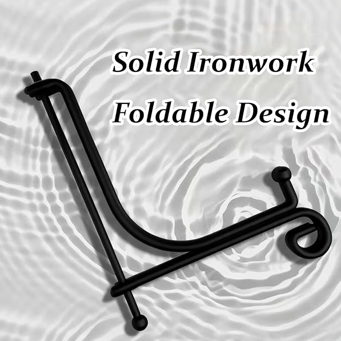 12 Pack Iron Display Stands, 4 Inch Black Plate Holder Easel for Display, Decorative Tabletop Frame Picture Stand for Book, Collectibles, Card and Arts