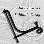 12 Pack Iron Display Stands, 4 Inch Black Plate Holder Easel for Display, Decorative Tabletop Frame Picture Stand for Book, Collectibles, Card and Arts