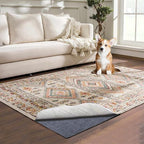 Waterproof Rug Pad, 7x10 ft Area Rug Non-Slip Carpet Pad, 1/4" Thick Non-Slip Rug Pads for All Floors and Finishes, Felt Pad for Hardwood Floors, Keeps Carpets in Place Soft and Safe