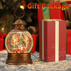 Red Truck Christmas Snow Globes, Light Up Musical Snow Globe Christmas Decorations, 6H Timer, USB/Battery Operated, Red Truck Indoor Home Décor
