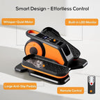 NEWBULIG Under Desk Elliptical Machine, Ellipse Leg Exerciser As Seen On TV with Remote Control, 12 Adjustable Speeds, Forward & Reverse, Mini Ellipse Leg Trainer for Home & Office