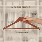 Utopia Home Premium Wooden Hangers 30 Pack - Durable & Slim Coat Hanger - Suit Hanger with 360-Degree Rotatable Hook - Wood Hangers with Shoulder Grooves (Cherry)