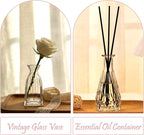 Glass Bud Vases in Bulk, 3pcs Small Glass Vase for Elegant Centerpieces,Mini Vases for Flowers,Small vases for Home Wedding Living Room Wedding Party