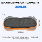 Office Standing Desk Anti Fatigue Mat Wooden Wobble Balance Board Stability Rocker Ergonomically Engineered for Stand Up Desks Desk Riser Workstation