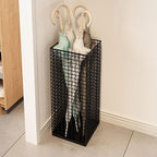 Umbrella Holder, Iron Metal Entryway Storage Rack, Indoor Stand with Hollow Mesh Design for Porch, Office, Home, Umbrellas, Rain Gear & Walking Sticks