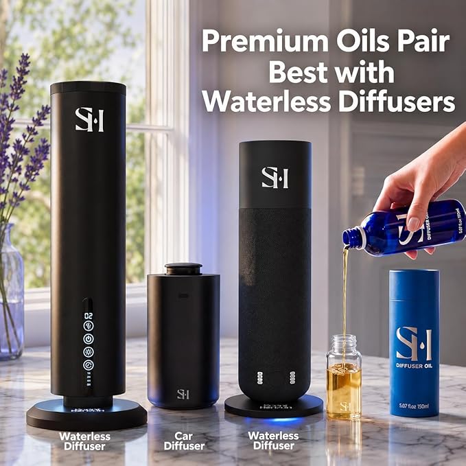 Inspired by 5-Star Hotel Malibu MB02 Hotel Scent Diffuser Oil | 5.07 Fl oz (150 ml) - Waterless Diffuser Oil Refill & Highly Concentrated Fragrance Oil, Diffuser Oil Scents, Hotel Oil Diffuser