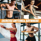 WHATAFIT Resistance Bands,Pull Up Assist Bands Set with Handles, Exercise & Workout Bands with Door Anchor for Men & Women – Home Fitness Equipment for Strength Training, Stretching
