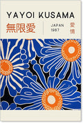 Yayoi Kusama Print Vintage Japanese Wall Art Abstract Yayoi Kusama Poster Minimalist Painting Art Exhibition Suitable for Japanese Bedroom,Living Room Office Decor 24x36in Unframed
