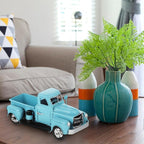 Cabilock Antique Car Model Toy Vintage Iron Pickup Truck Decoration for Home Office Desktop Accent Collectible Vehicle 6.49X2.95X2.75In
