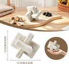 FlidRunest 3 Link Knot Sculpture Decor for Coffee Table, Resin Knot Statues Home Decor for Shelf, Modern Style Boho Figurine Coffee Table Decorative Knot Ornaments for Living Room, Desktop, Bookshelf