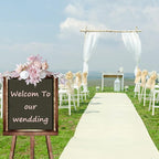 Wnvivi Artificial Flower Swag,Wedding Arch Flowers,Rose Swag Arch Swag Lintel Floral for Wedding Ceremony,Front Door,Centerpiece Decor-Pink
