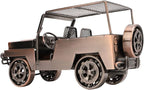 GLOGLOW Classic Metal Car Model Toy, Handcrafted Iron Ornament Vintage Car Figurine for Home Decor, Intricate Design, 8.66 X 3.74 Inches for Collectors (Red Bronze)