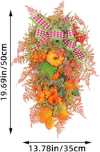 Ochine Fall Harvest Swag - Artificial Teardrop Swag for Thanksgiving, Autumn, Fall & Halloween Decor