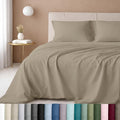 California Design Den California King Sheet Set - 100% Cotton, 600 Thread Count Deep Pocket Cal King Sheet Set, Luxury Soft Hotel-Quality Sheets with Sateen Weave (Cool Taupe)