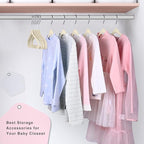 BAGAIL 50 Pack Kids Velvet Hangers 11 Inches Children's Clothes Hangers Non-Slip Baby Hangers for Infant/Toddler (Ivory)