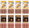 SCENTORINI Wax Melts, Wax Cubes Strong Scent, 4 Salted Caramel Cream & 4 Warm Fireplace Summer Scented Wax Melts, Soy Wax Melts for Warmer, Home Fragrances