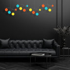 Atomic Mobiles The Palm Springs Hanging Art Mobiles - Mid Century Modern Kinetic Art - Home Decor - Work from Home Decorations - 5 Sizes (20" h x 66" w)