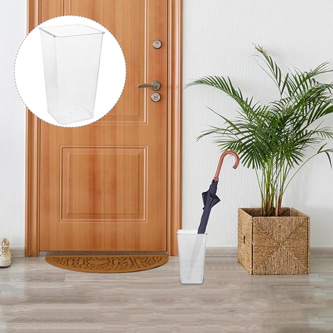 Gatuida Umbrella Stand Waterproof Umbrella Storage Bucket Home Organizer for Entryway Sturdy Plastic for Storing Rain Gear