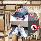 Cedar Space Cedar Blocks for Clothes Storage 100% Natural Aromatic Red Cedar Rings 54Pcs Protection for Wardrobes Closets and Drawers