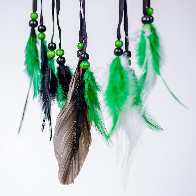 Marijuana Leaf Pot Weed Embroidered Dream Catcher (16 Inches Long)