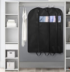 KIMBORA 43" Suit Bags for Closet Storage and Travel, Gusseted Hanging Garment Bags for Men Suit Cover With Handles for Clothes, Coats, Jackets, Shirts（3 Packs）