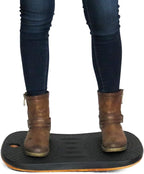 Balance Board for Standing Desks | Bentwood Frame with Comfortable Padding makes the perfect Anti Fatigue Mat or Floor Comfort Mat at your Stand Up Desk (Black, 20" Wide)