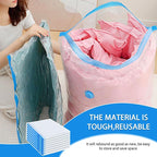 8 Pack Large Vacuum Storage Bags, Vacuum Seal Bags for Clothing with Hand Pump, 80% Space Saver Bags for Clothes, Pillows, Comforters and Blankets, Home Travel Essentials