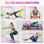 Resistance Bands for Working Out, Exercise Workout Bands for Women & Men, 3 Levels Elastic Stretch Bands for Exercise with Carry Bag for Physical Therapy, Home Fitness, Strength Training, Yoga