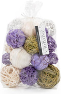 ANDALUCA Purple Decorative Balls Bag Bowl Filler Home Decor (Lavender)