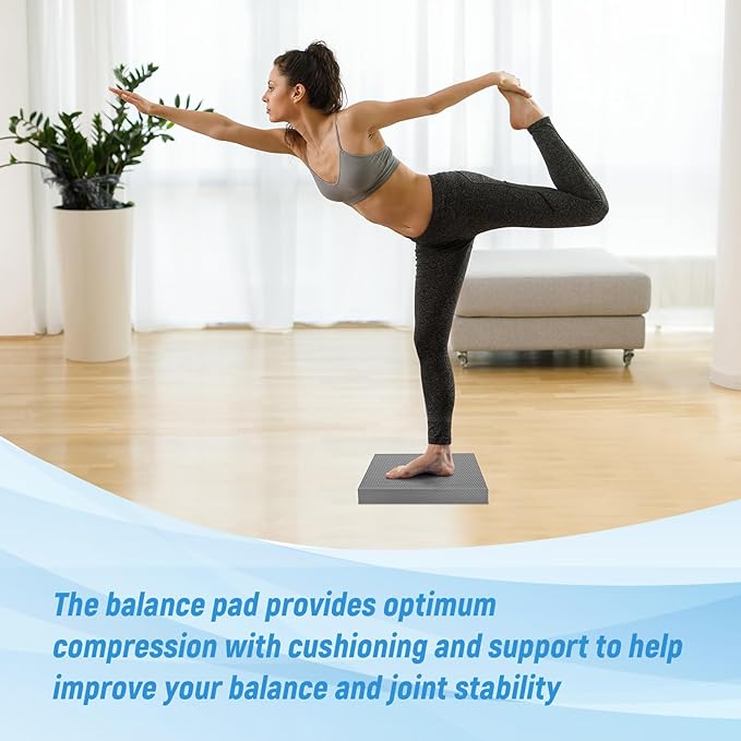 High-Density Balance Pad for Exercise,Non-Slip Foam Mat for Pilates, Fitness,Yoga, Core Training Physical Therapy, Knee Pad for Floor