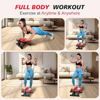 Elliptical Exercise Machine, Mini Stair Steppers with Resistance Bands for Home Fitness, 299LBS