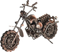 Metal Motorcycle Model - Collectible Moto Decor, Ideal Motorcycle Gifts for Men, Handcrafted Metal Replica for Study/Office/Living Room Decoration (Copper-Oversized)