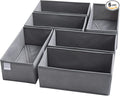 6 Packs Dresser Drawer Organizers for Clothing,Woven-Fabric Baby Clothes Organizer and storage in Bedroom-Closet & Drawer Organization-1 Large Cell