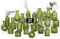 24PCS Mini Bud Vases As Wedding Centerpieces for Tables,Clear Bud Vases for Flowers,Small Flower Vases Suitable for Birthday Party,Anniversary,Wedding Reception,Baby Shower (Green, 24PCS)