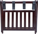 Casual Home Luggage Rack with Shelf, Espresso