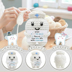 Encouragement Handmade Crochet Tooth Doll with Inspirational Message Best for Friend Gifts for Women Men Unique Inspirational Gifts Emotional Support Crochet Christmas Birthday Gift