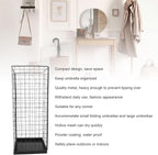 Umbrella Holder, Iron Metal Entryway Storage Rack, Indoor Stand with Hollow Mesh Design for Porch, Office, Home, Umbrellas, Rain Gear & Walking Sticks