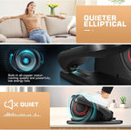 ANCHEER Under Desk Elliptical Machine, Electric Seated Pedal Exerciser, Mini Elliptical Machines, LCD Display Monitor, Portable Quiet Elliptical Machine, Leg Exerciser for Home