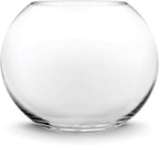 CYS EXCEL Large Glass Bubble Bowl (H-12" W-13", Approx. 5.5 Gal.) Round Bowl Terrarium Globe Flower Vase Centerpiece for Weddings Events Arrangements