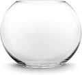 CYS EXCEL Large Glass Bubble Bowl (H-9.5" W-11", Approx. 3 Gal.) | Multiple Size Choices Fish Bowl Vase | Glass Round Bowl Terrarium | Globe Flower Vase Centerpiece