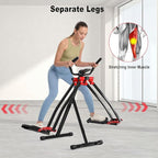HOTWAVE Air Walker Exercise Machine, Home Space Walker Aerobic Stepper, Foldable Elliptical for Small Spaces - Cross Trainer Glider Exercise Machine for Men and Women Fitness Equipment