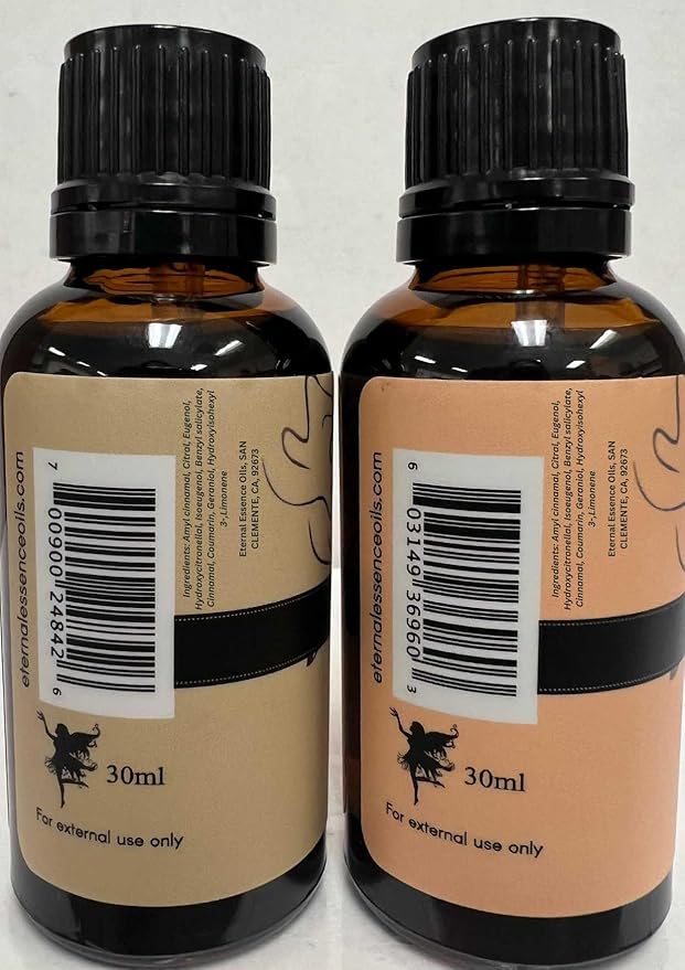 Eternal Essence Oils 2 Pack 30ml Premium Fragrance Oil - Coconut Cream & Tahitian Vanilla - for Candle, Soap Making, Aromatherapy, Diffusers, Home Care, & Humidifiers