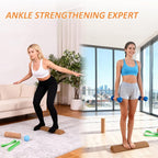 Cork Balance Board Ankle Strengthener Trainer, Foot Balance Trainer for Arch Support and Foot Pain Relief, Cork Leg Ankle Strengthening Equipment for Home, Office Fitness Equipment