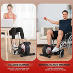 Under Desk Elliptical Machine, Portable Pedal Training Machine for Senior Exercise, Magnetic Mini Ellipse Machines Leg Exerciser Stair Stepper for Home with Resistance for Sitting or Standing