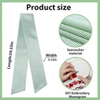 Christmas Wreath Sash for Front Door, Green Stripes Burlap Sash Holiday Wreath Accessories for Home Wedding Birthday Decorations