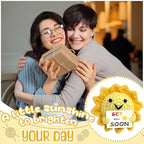 Get Well Soon Gifts - Handmade Crochet Sunshine with Positive Messages, Crochet Emotional Support Buddies for Surgery Recovery & Healing | Get Well Soon Gifts for Women, Men, Friend of All Ages