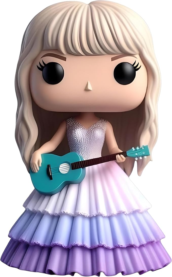 Cute Singer Star Doll Epoxy Resin Fashion Doll Singing Modeling, Charms Cartoon Style,The Best Gift for Music Fans and Friends (#3)